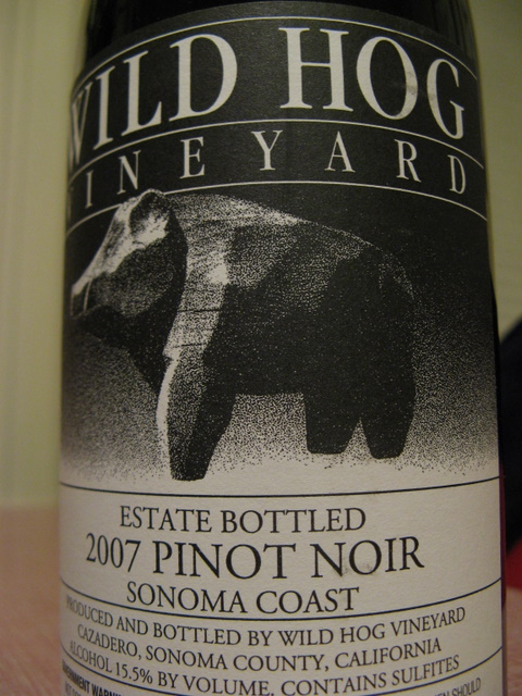 Wild Hog Sonoma Coast Pinot Noir